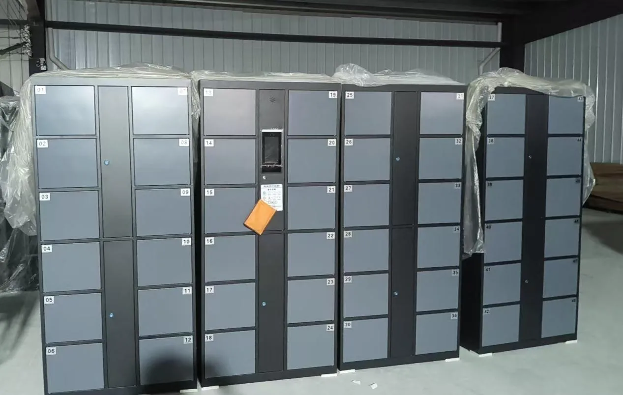 Smart self-service storage lockers for shopping malls, supermarkets and hypermarkets